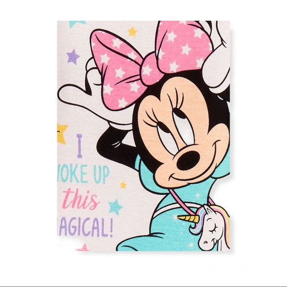 Minnie Mouse Toddler Girl Snug Fit Cotton Short Sleeve Pajamas - Picture 6 of 6
